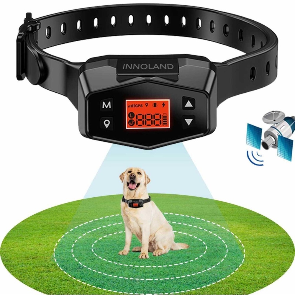 NEW GPS Wireless Dog Fence System / Collar 3 Modes 100ft to 3000ft Waterproof